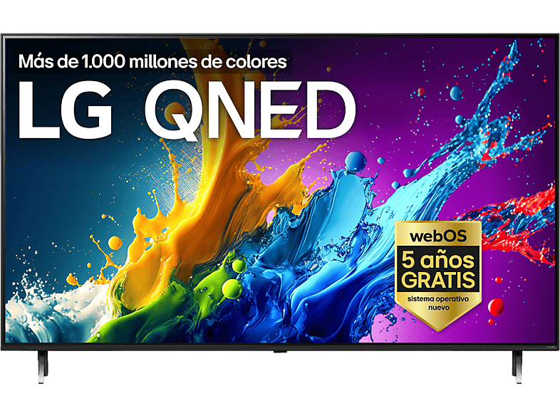 REACONDICIONADO Seminuevo Muy bueno TV QNED 55" - LG 55QNED80T6A, UHD 4K, Procesador Inteligente 4K α5, Smart TV, DVB-T2 (H.265), Negro