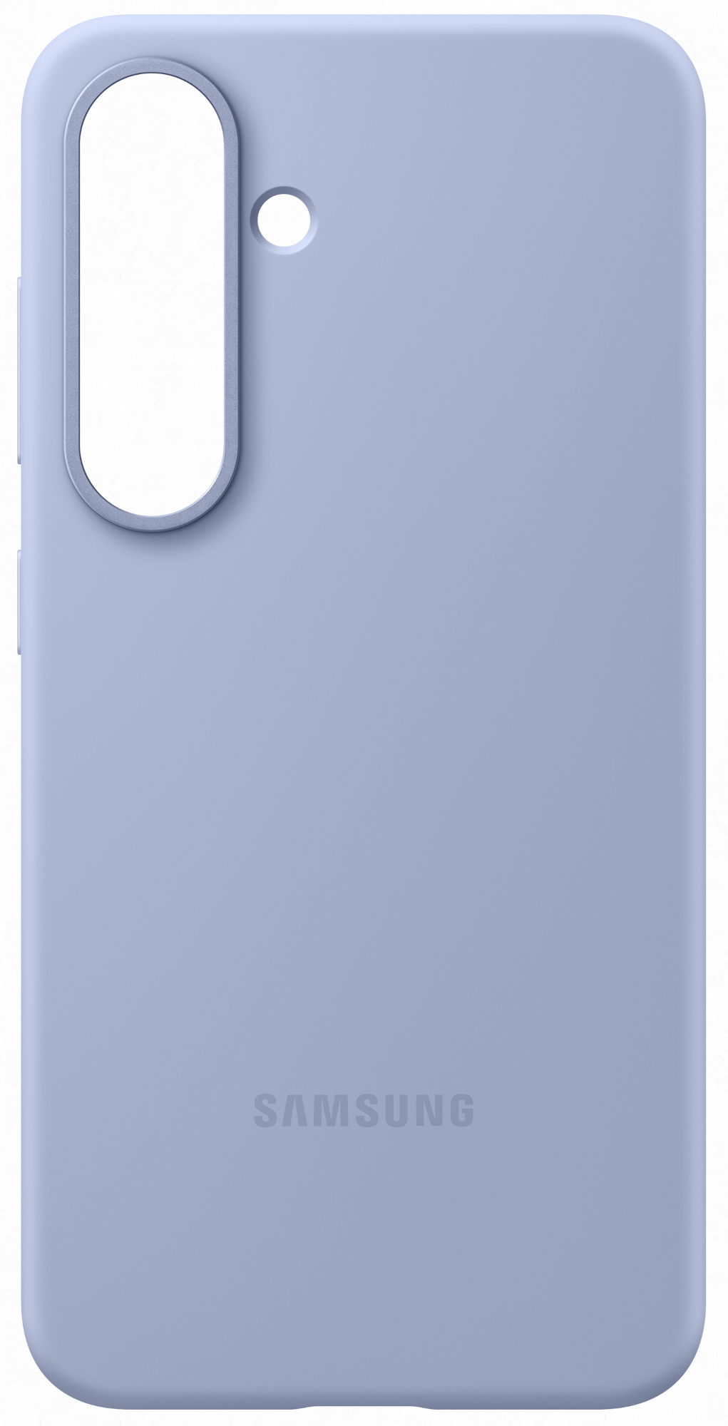 Világos lila telefontok SAMSUNG logóval. Kamera és gomb kivágás látható.