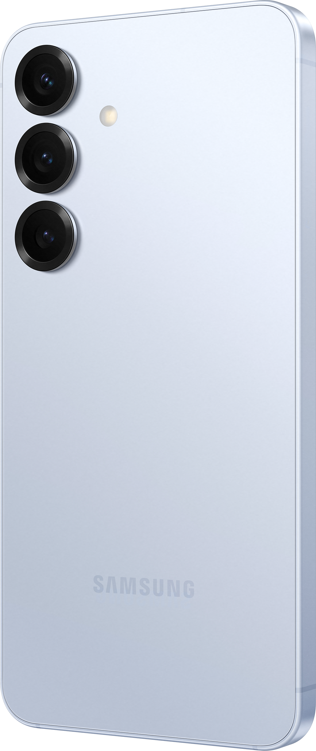 Graue Handyhülle mit grauem Telefon. Weißer Hintergrund.