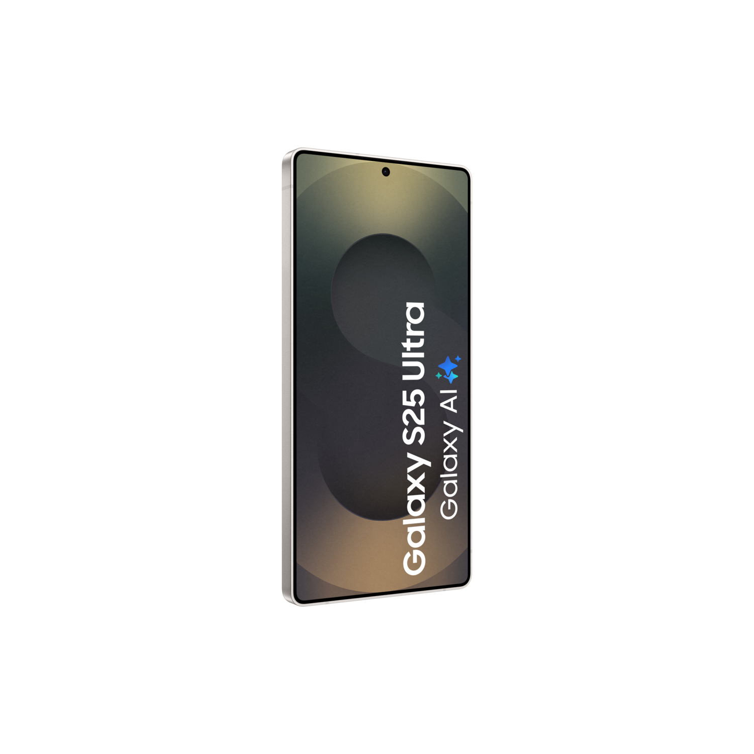 Samsung Galaxy S25 Ultra phone screen with a dark background and a UI.