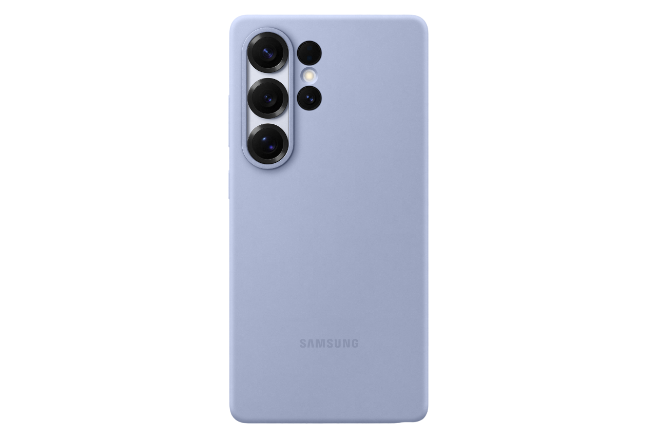 Samsung Silicone Telefoonhoesje Voor Galaxy S25 Ultra Licht Blauw