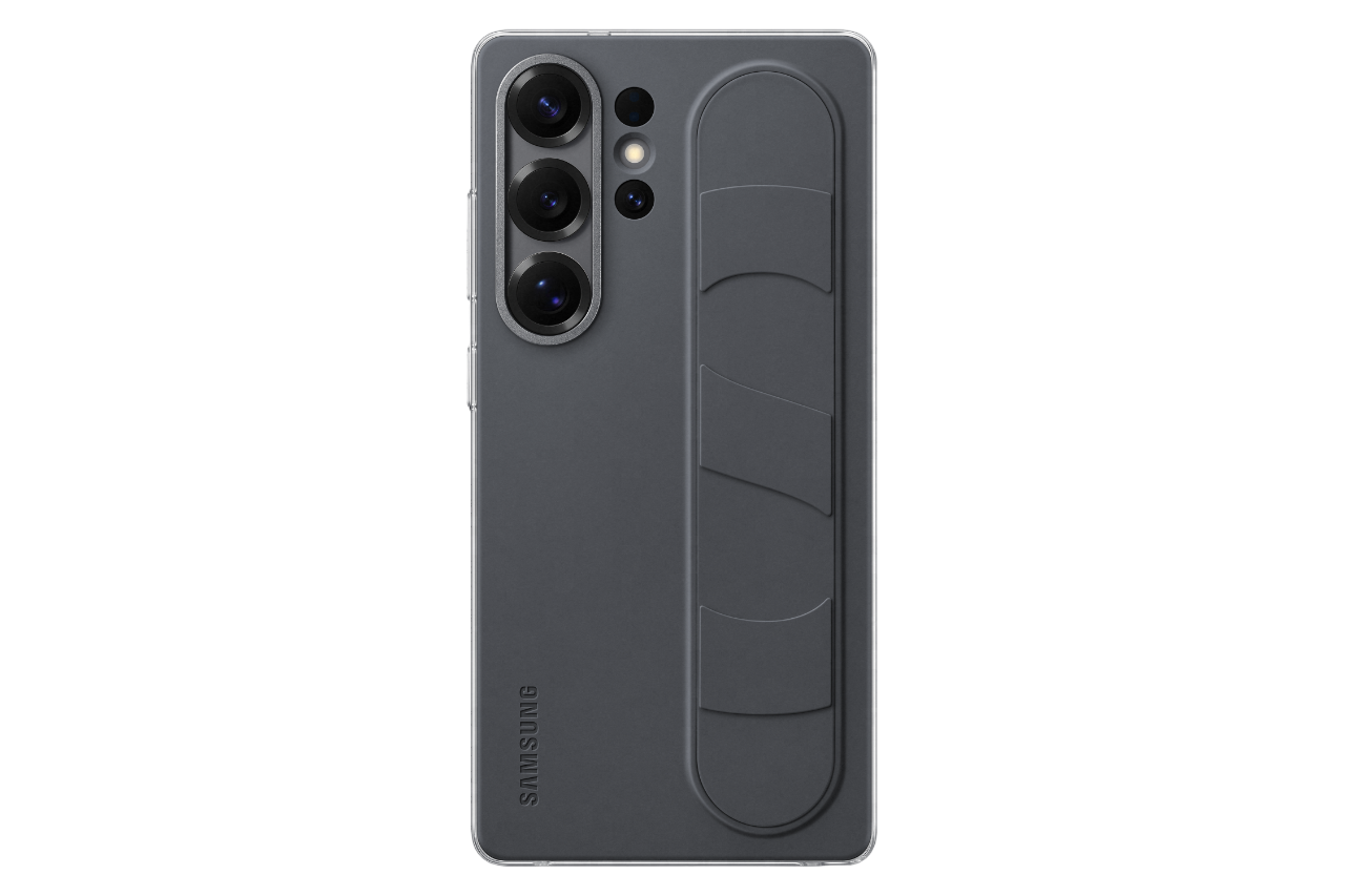Samsung Standing Grip Telefoonhoesje Voor Galaxy S25 Ultra Zwart