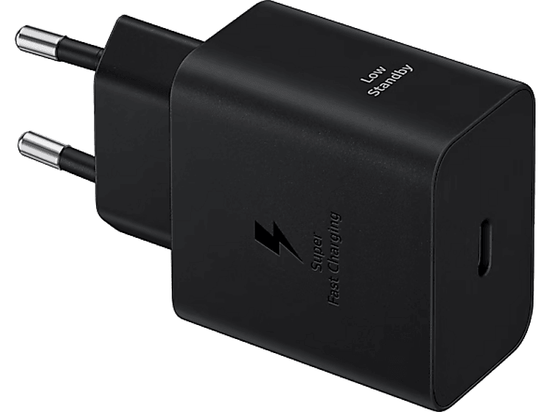 Cargador - Samsung EP-T4511NBEGEU, Carga rápida, Compatibilidad Universal, 45W, USB-C, Negro