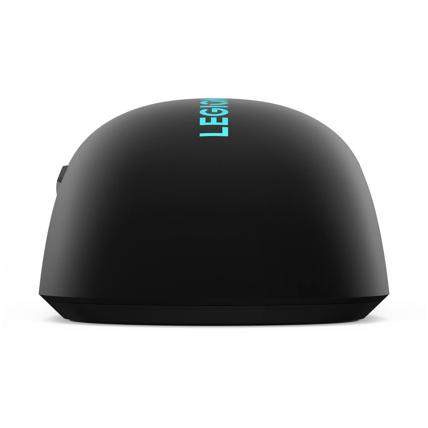 A black Lenovo Legion gaming mouse, with the word 'LEGION' in blue on the top.