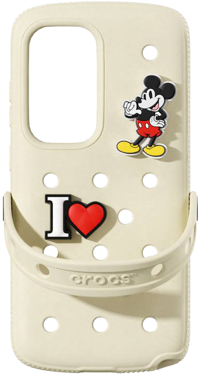 SAMSUNG Galaxy S25 Ultra Crocs ütésálló tok, fekete-ezüst (GP-FPS938SBAUW)