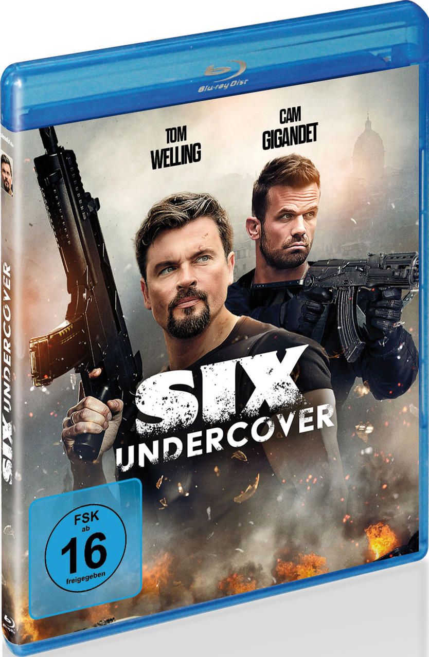 Six Undercover Blu-ray-Disc-Cover mit Tom Welling und Cam Gigandet.