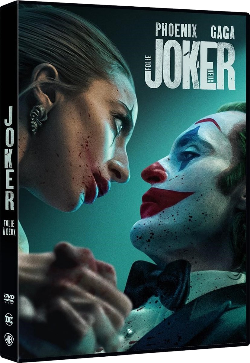 Pochette de DVD avec deux personnes, l'une avec du maquillage de clown.