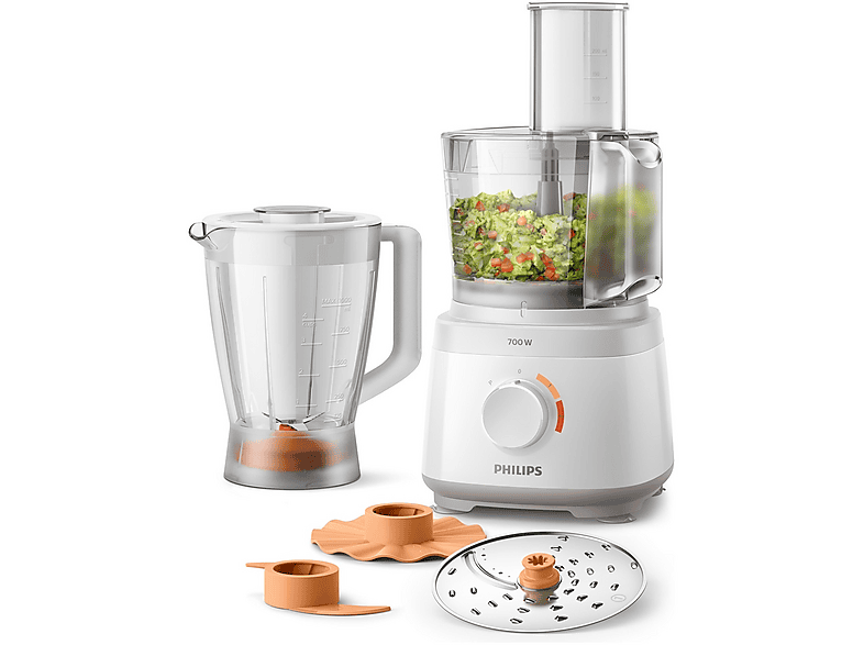 Philips Daily Collection Hr7320/00 Robot DA Cucina, 700 W, capacità ciotola 2,1 l, Bianco