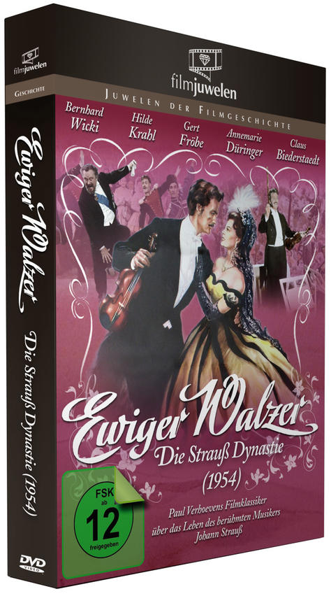 DVD-Box mit Artwork für den Film 'Ewiger Walzer'.