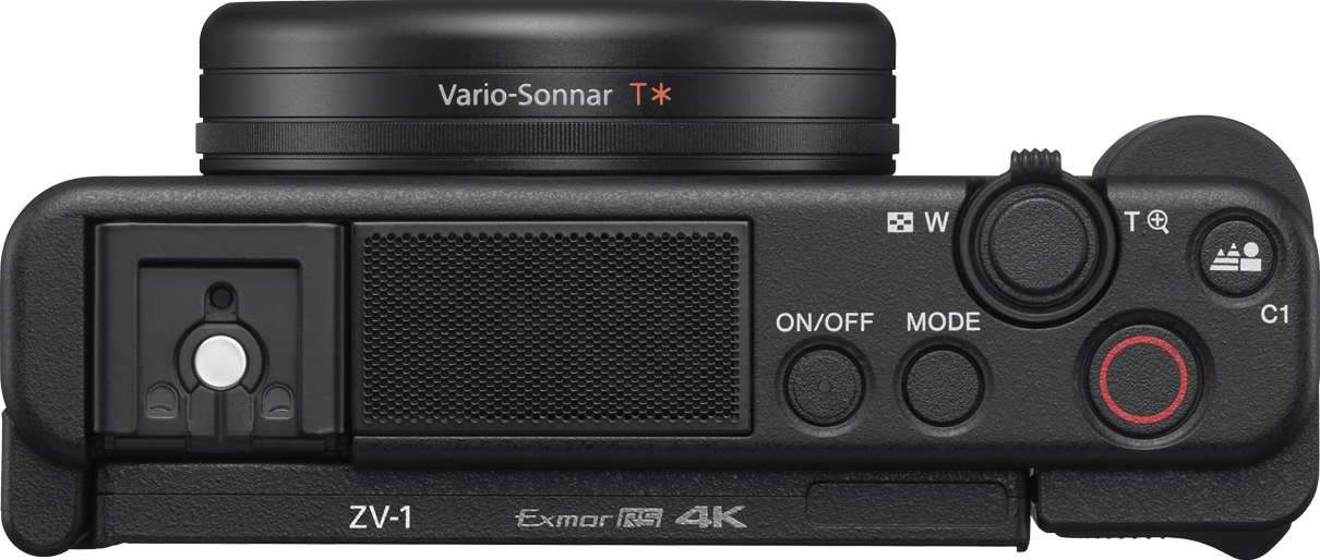 SONY ZV-1 Kompaktkamera mit 3-Kapsel-Mikrofon, neigbaren