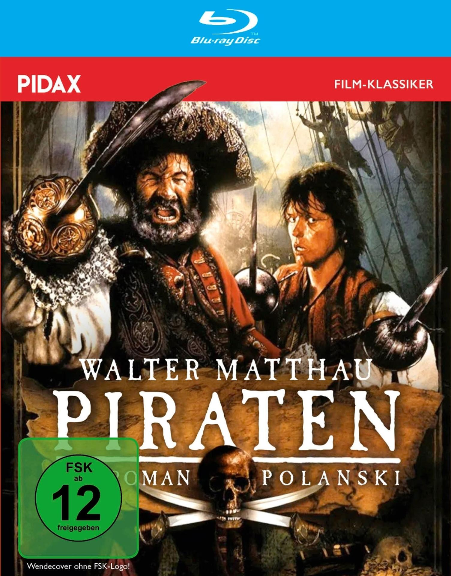 Filmcover: Zwei Männer in Piratenkleidung. Titel: 'PIRATEN' mit einem Totenkopf.