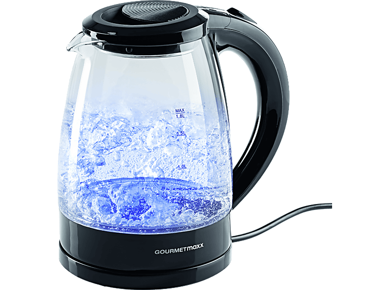 GourmetMaxx Wasserkocher Schwarz Fassungsvermögen: 1.8 l — Foto 2 von 2