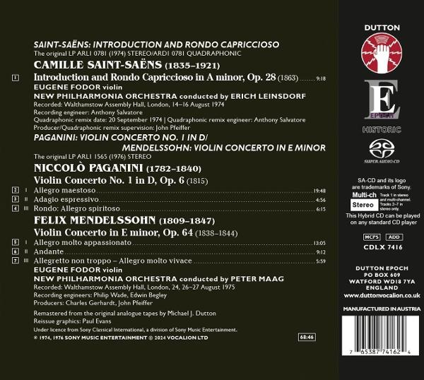 CD-Hülle, Text und Noten, weißer Hintergrund.