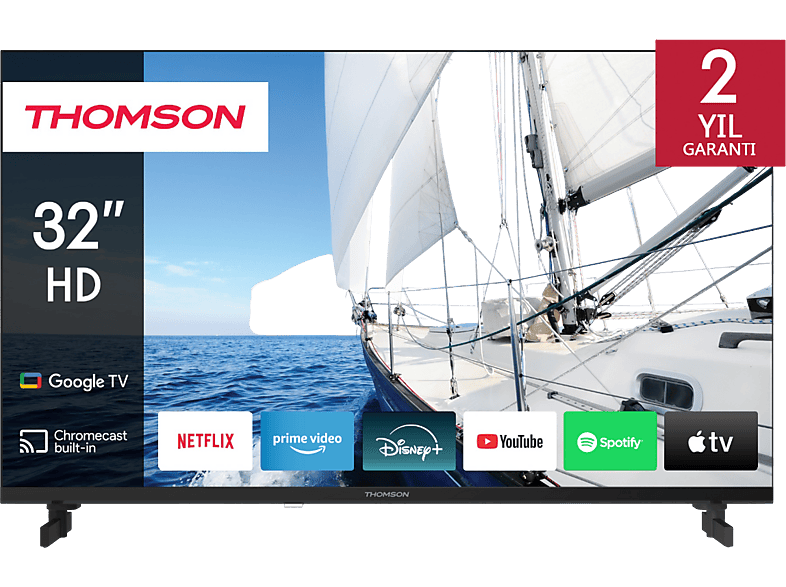 THOMSON 32HG2S14 HD 32 inç 82 Ekran Uydu Alıcılı Google Smart LED TV