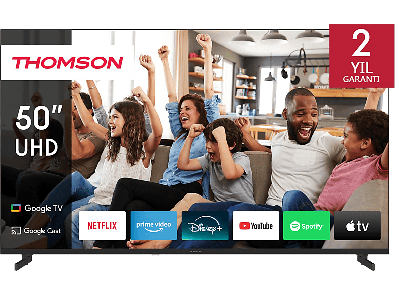 THOMSON 50UG4S14 50 inç 126 Ekran Uydu Alıcılı 4K Ultra HD Google Smart LED TV