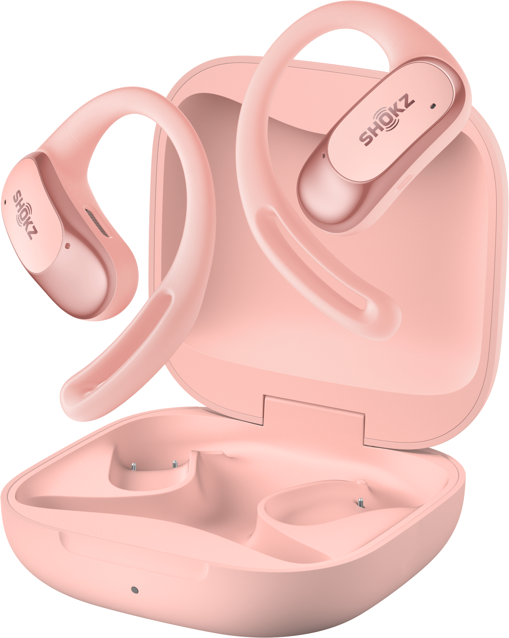 SHOKZ OpenFit Air TWS vezeték nélküli fülhallgató mikrofonnal, pink (OFITAIR-P)