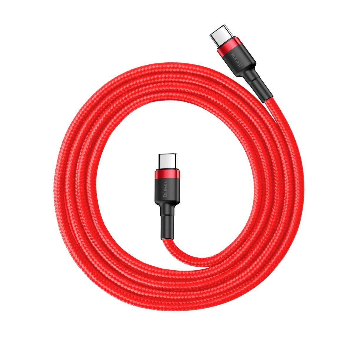 BASEUS Cafule gyorstöltős adatkábel, 60W, USB-C, PD 2.0, 1m, piros (CATKLF-G09)