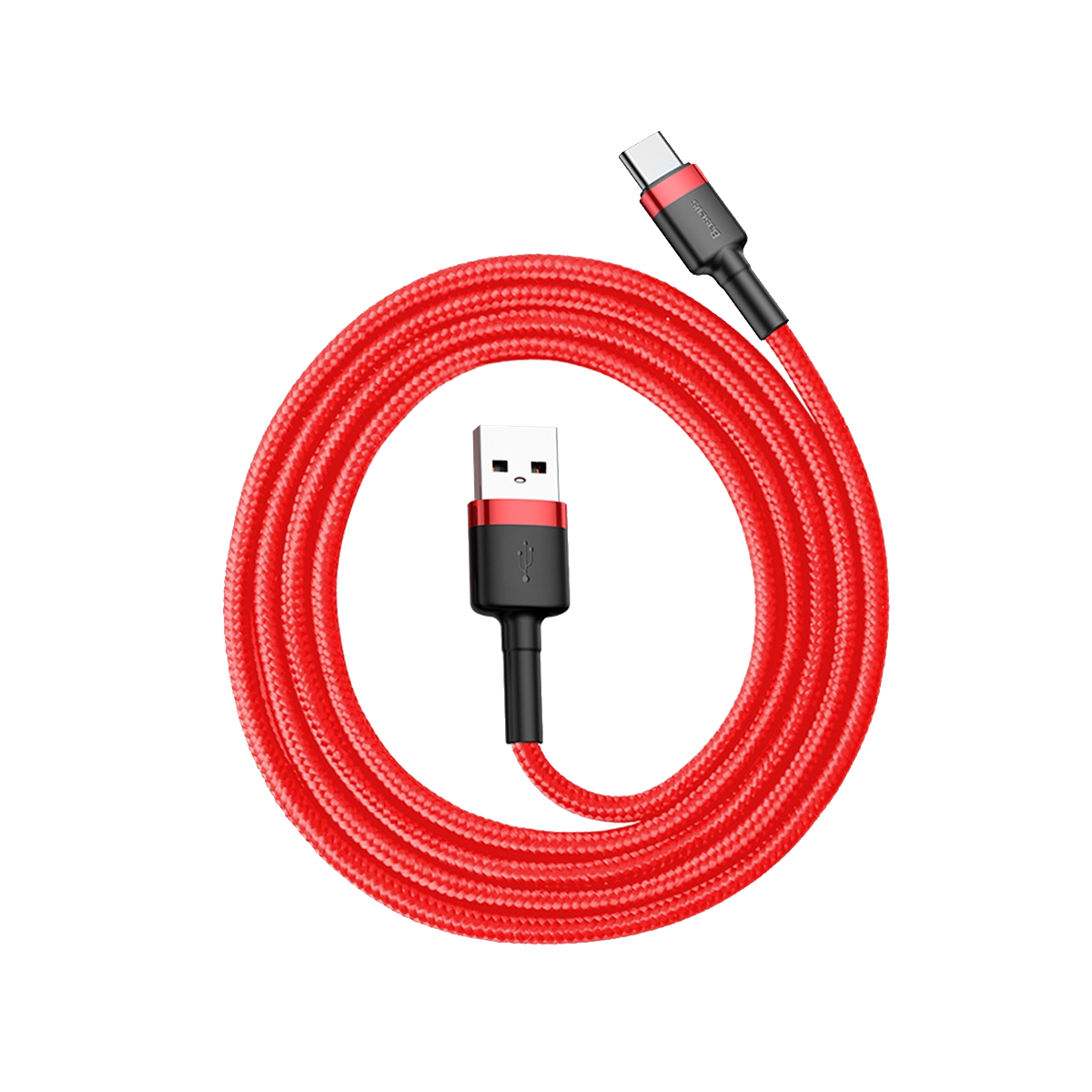 BASEUS Cafule adat és töltőkábel, USB-C, 3A, 1m, piros (CATKLF-B09)