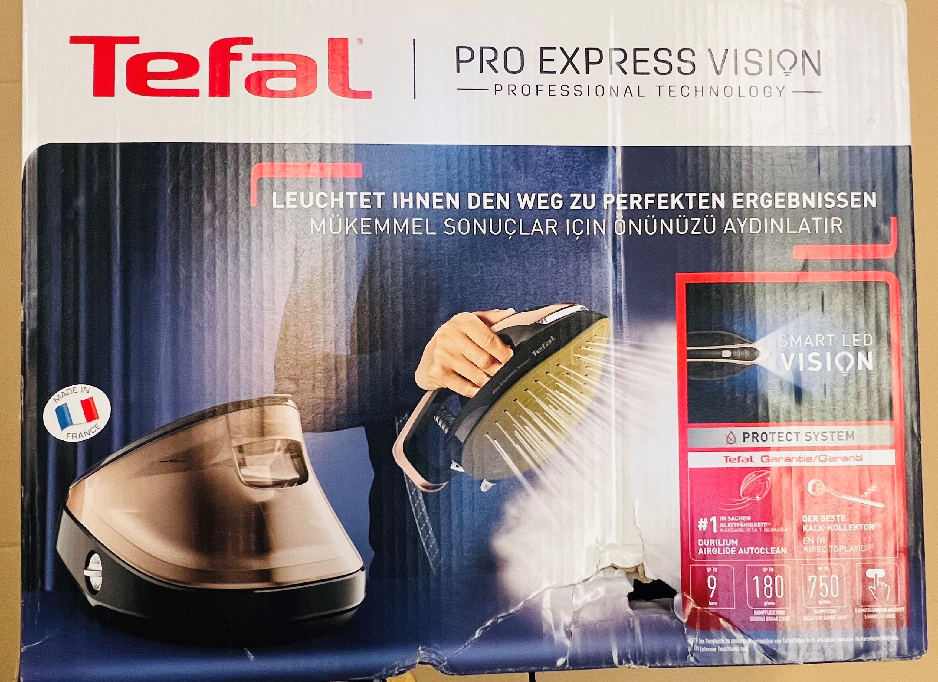 OUTLET - Generator pary TEFAL GV9820 Pro Express Vision z oświetleniem LED