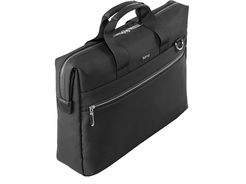 HAMA Ultimate Laptop-Tasche Umhängetasche für Universal Polyester, Schwarz
