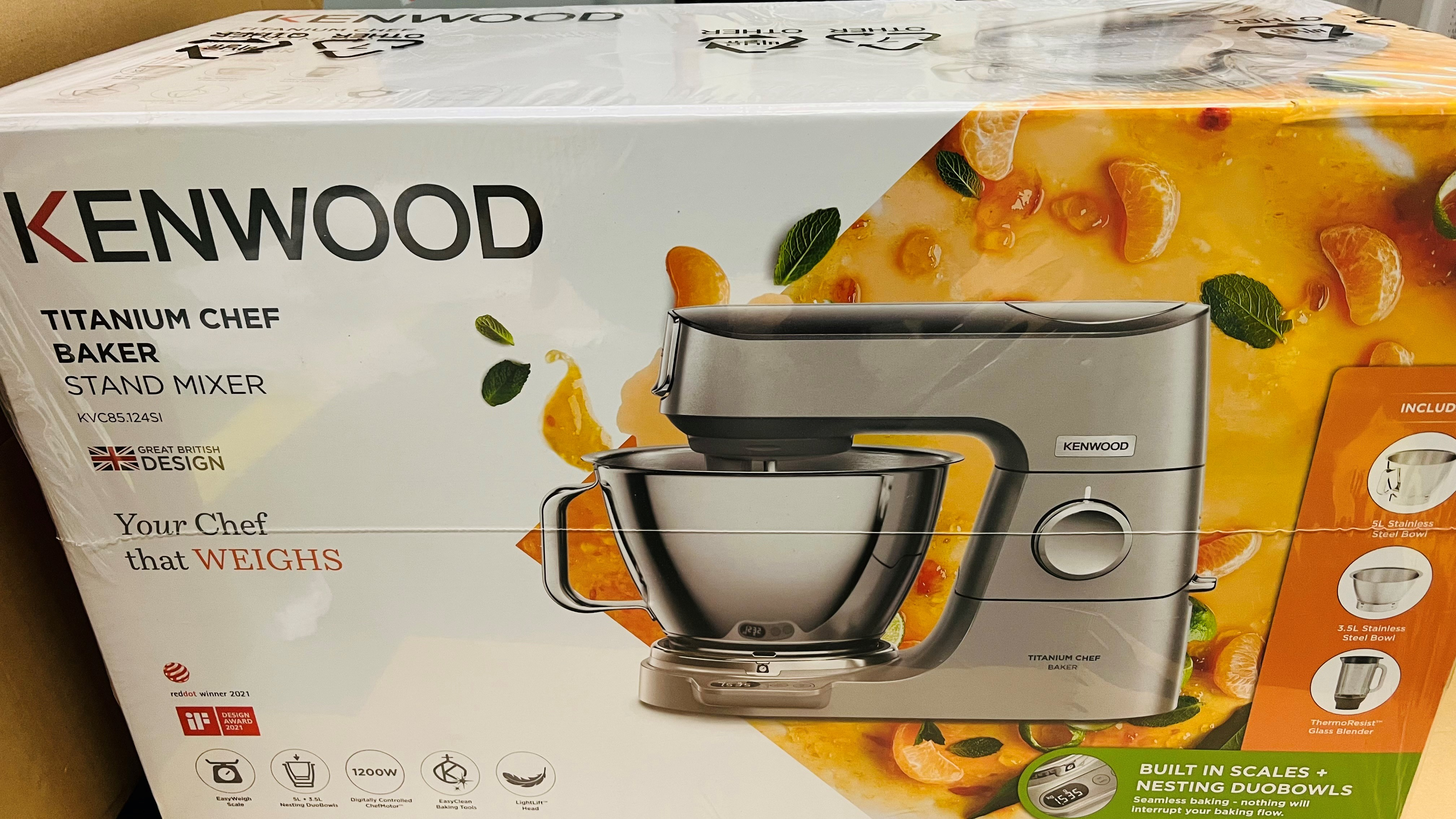 OUTLET - Robot planetarny KENWOOD KVC85.124SI Titanium Chef Baker