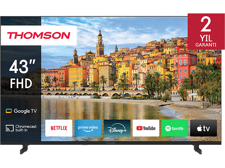 THOMSON 43FG2S14 43 inç 109 Ekran Uydu Alıcılı Google Smart FHD LED TV