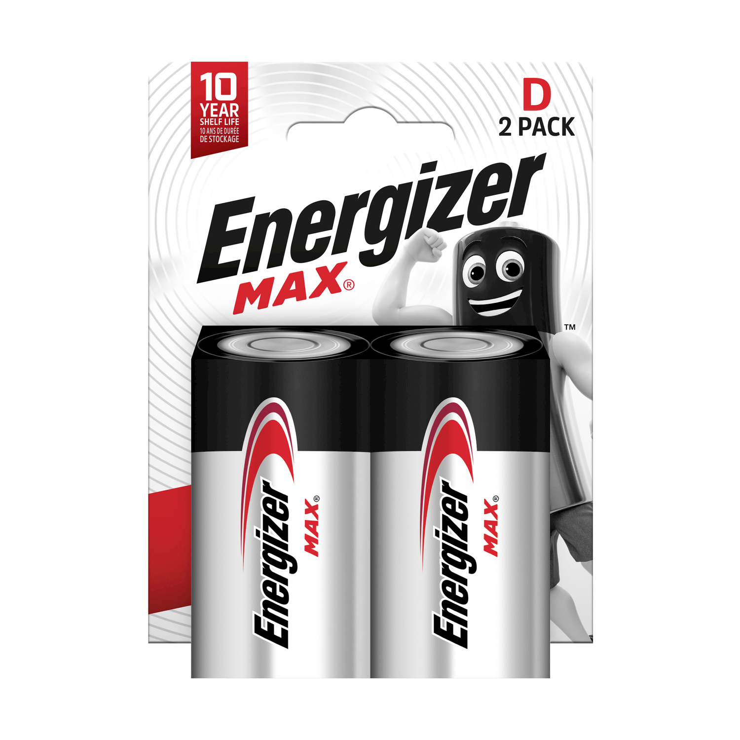 Batteria Torcia Energizer MAX Tipo D 2 PZ