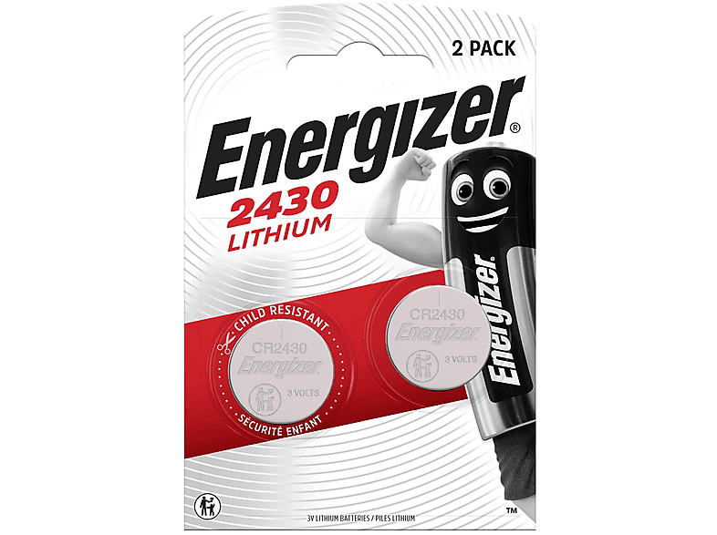 Batteria Bottone Energizer Litio Cr2430 3v 2 PZ