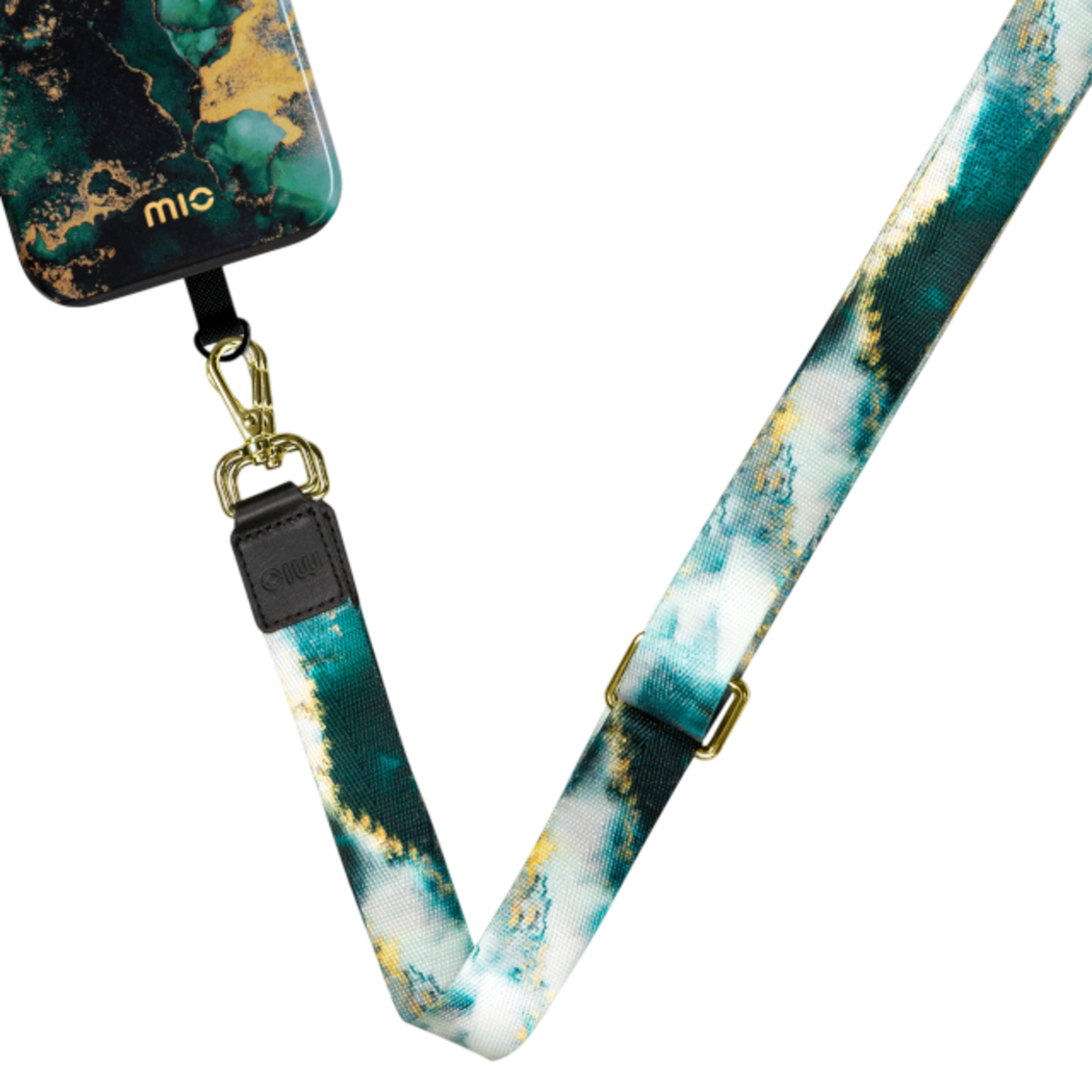 MIO BY MOBILIZE 29589 Lanyard voor Universeel Smartphones Green Marble afbeelding