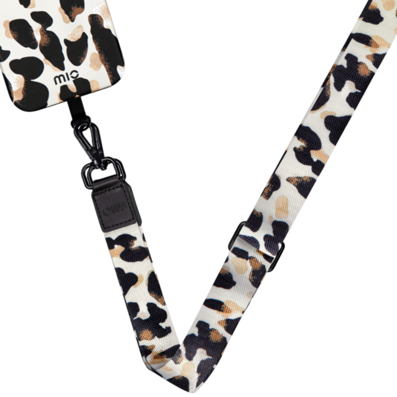 MIO BY MOBILIZE 29591 Lanyard voor Universeel Smartphones Leopard afbeelding