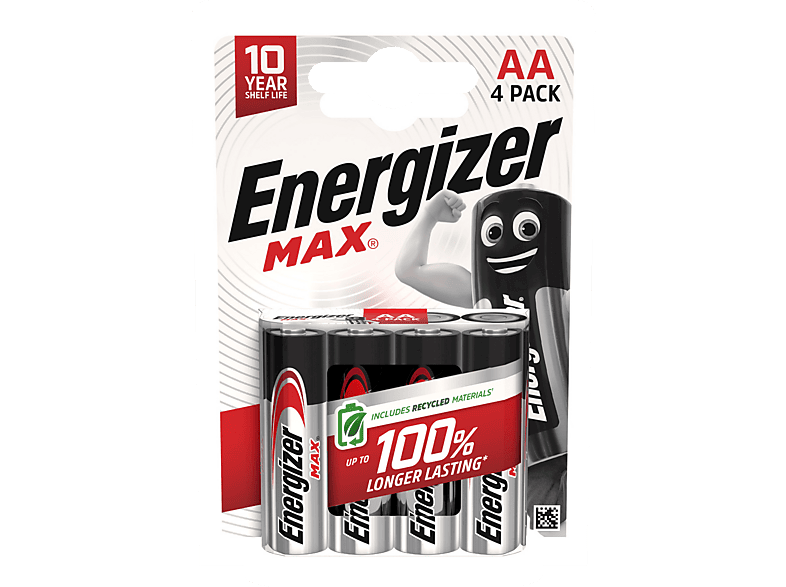 Batterie Stilo AA Energizer MAX 4 PZ