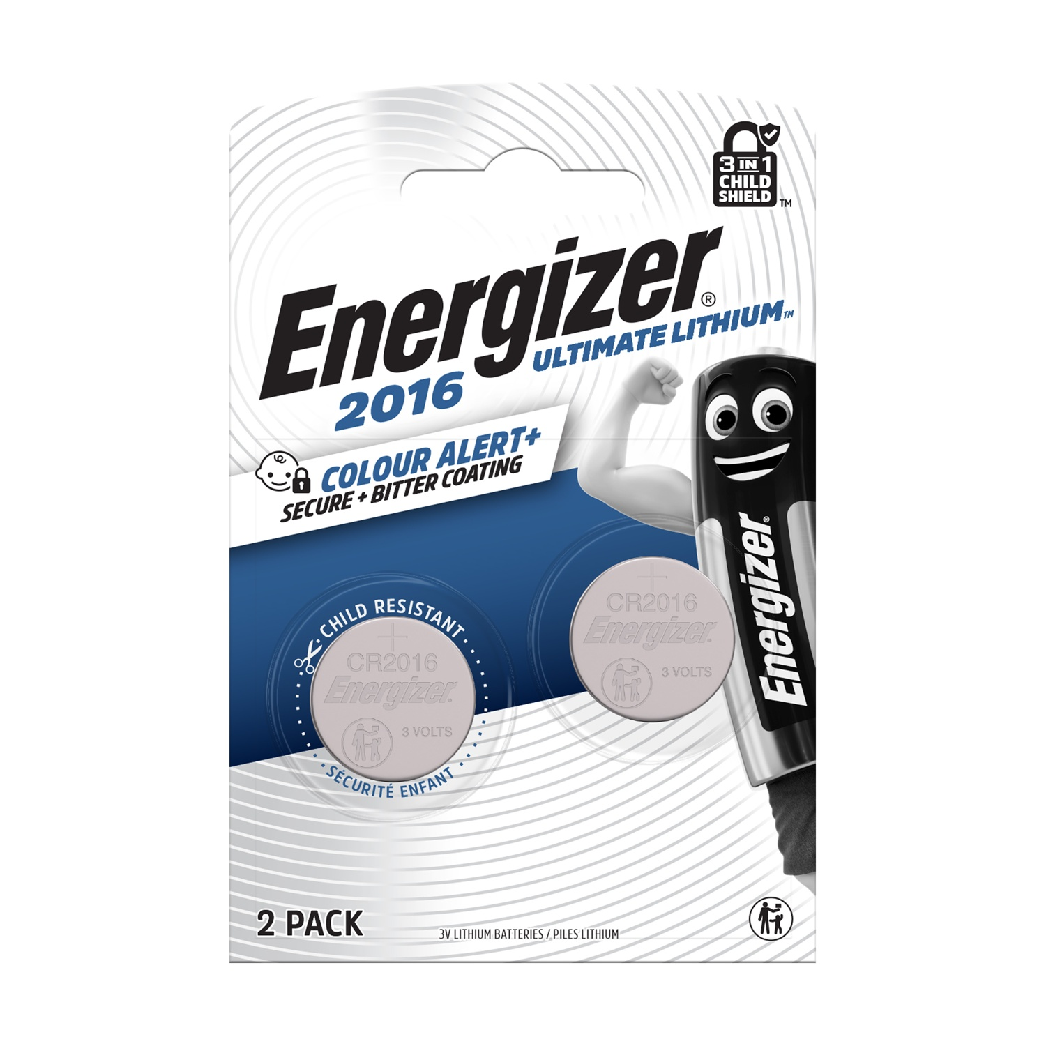 Batteria Bottone Energizer Ultimate Litio Cr2016 2PZ