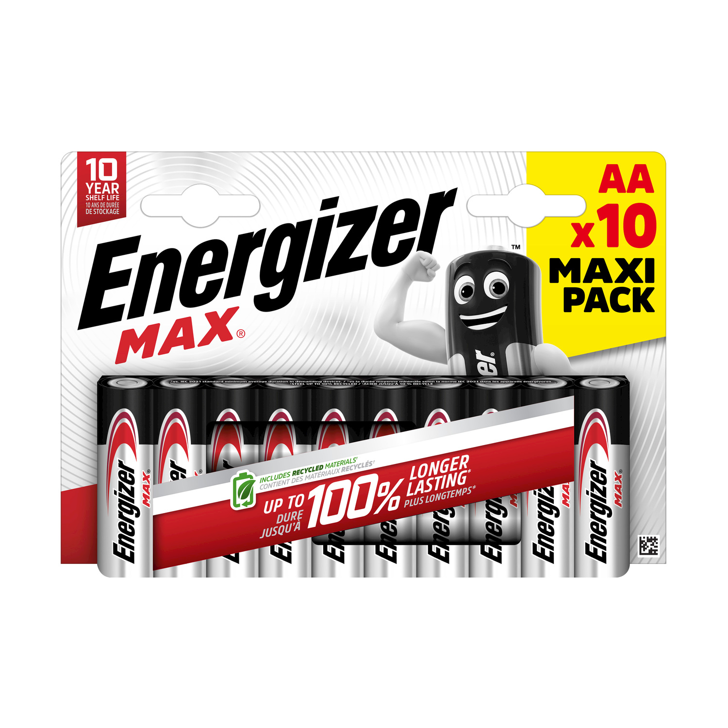 Batterie Stilo AA Energizer MAX 10 PZ