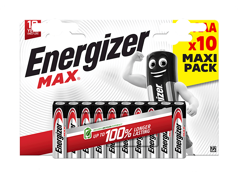 Batterie Energizer Max Aaa 10 Pz.