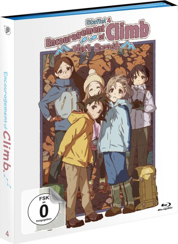 Anime-DVD-Box-Set mit einer Gruppe von Anime-Charakteren auf dem Cover. Titel: Encouragement of Climb.