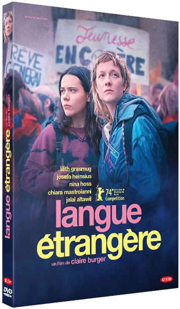 Boîtier DVD d'un film en langue étrangère. Deux femmes au centre.