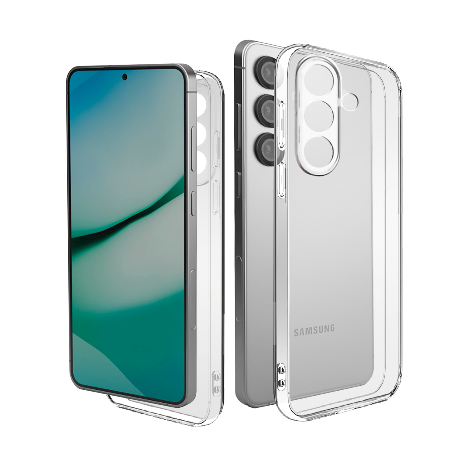 ISY Cover Samsung S25 Plus Cover per Plus, Trasparente