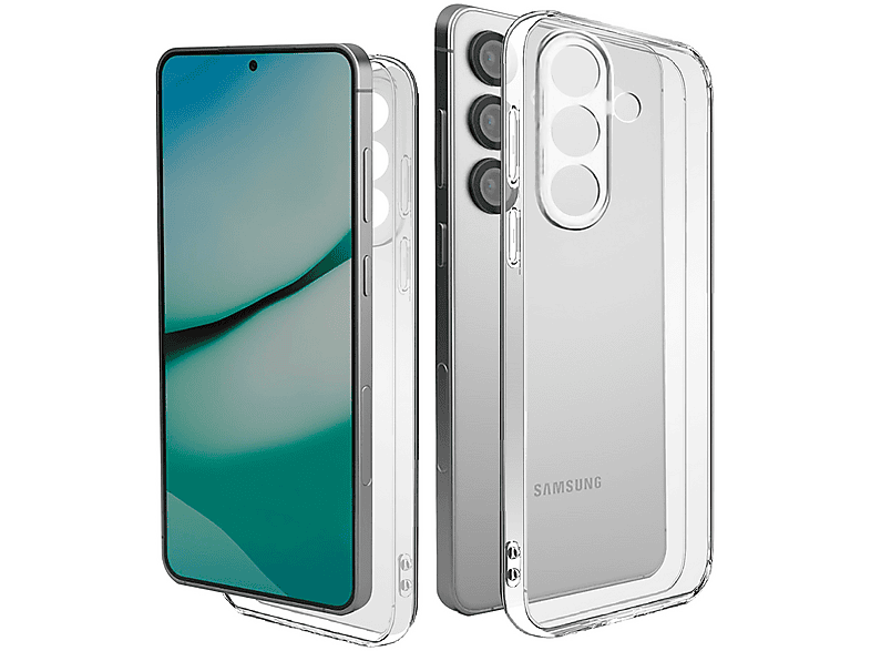 ISY Cover Samsung S25 Plus, Cover per Plus,Trasparente