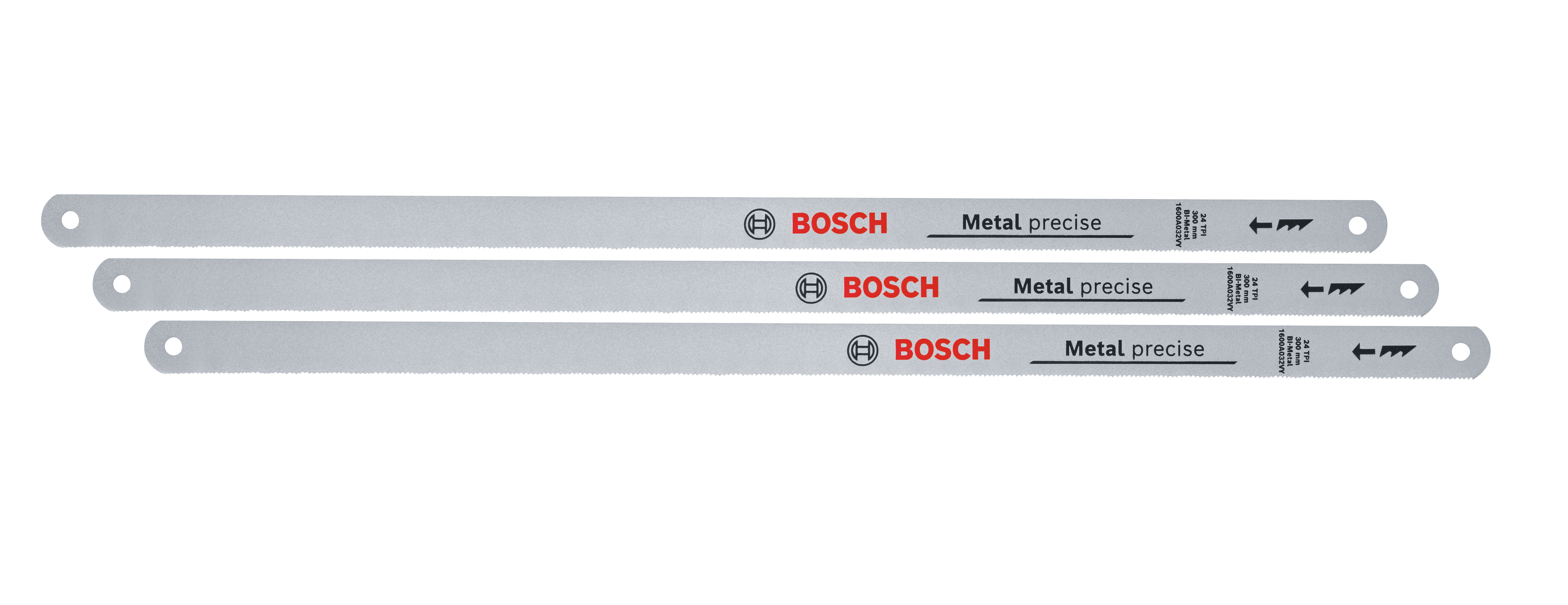 BOSCH Fűrészlap, 3 részes, 300 mm, TPI 24 (1600A032UM)