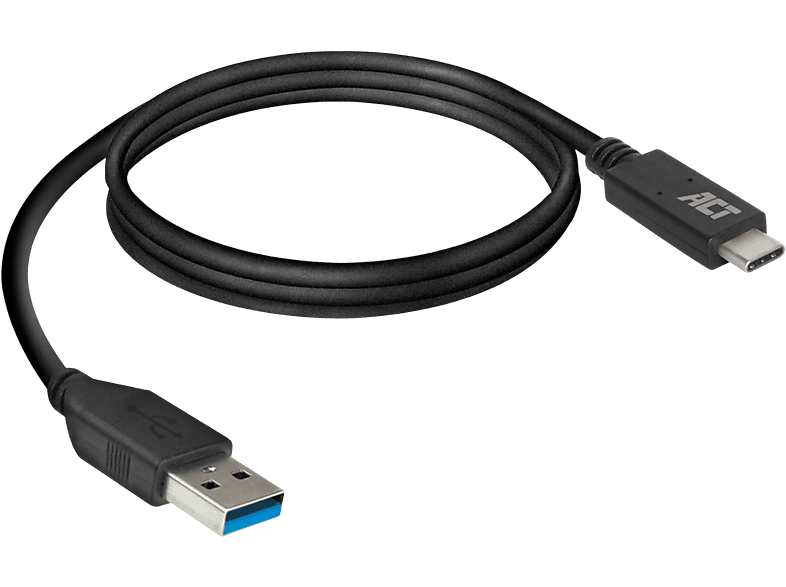 Act Usb-a Naar Usb-c 3.0 Kabel 2m Ac7417 Usb-kabel 2 M Zwart afbeelding