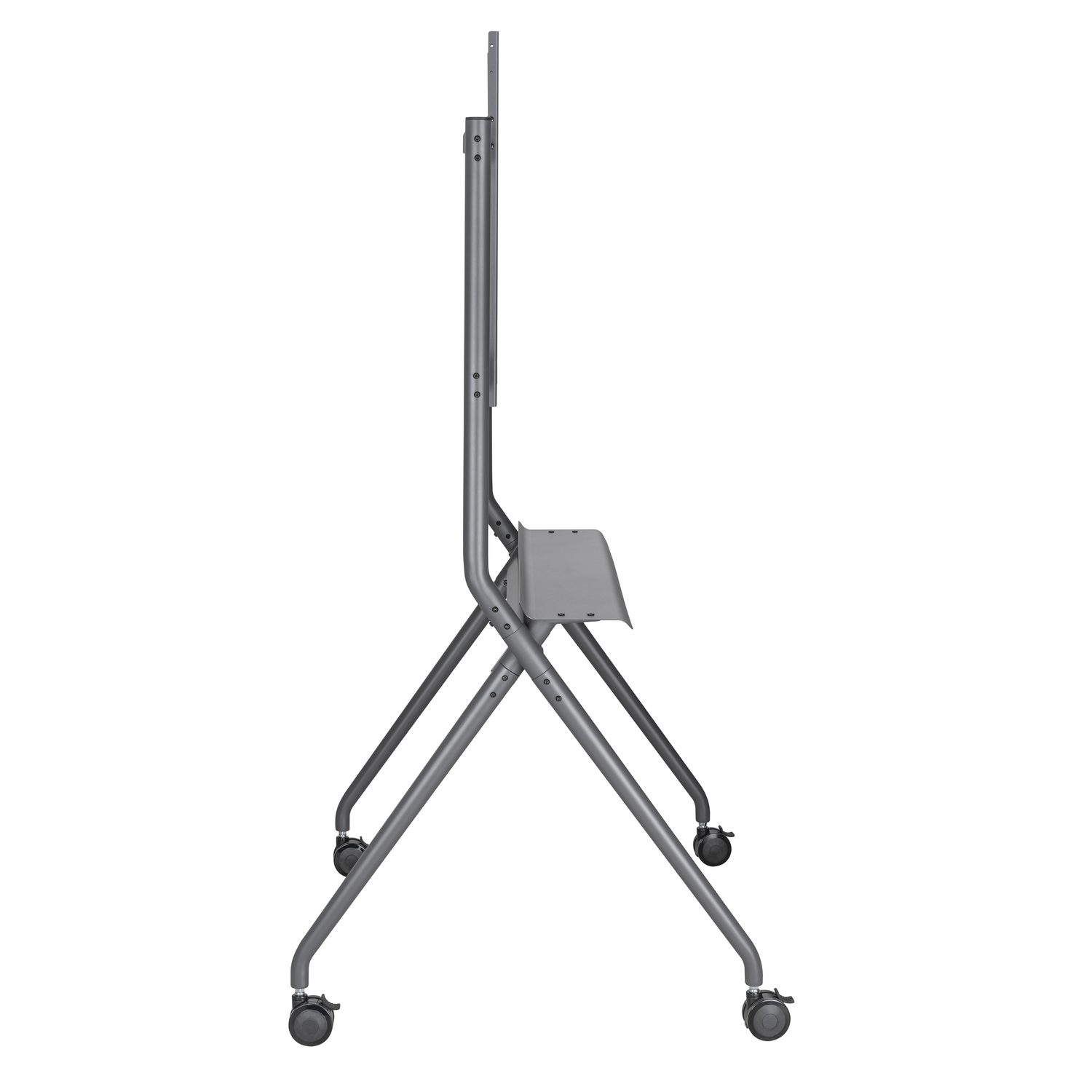 ACT Verrijdbare TV/monitor vloersteun 50” tot 86'' VESA AC8372 Verrijdbaar TV meubel Grijs