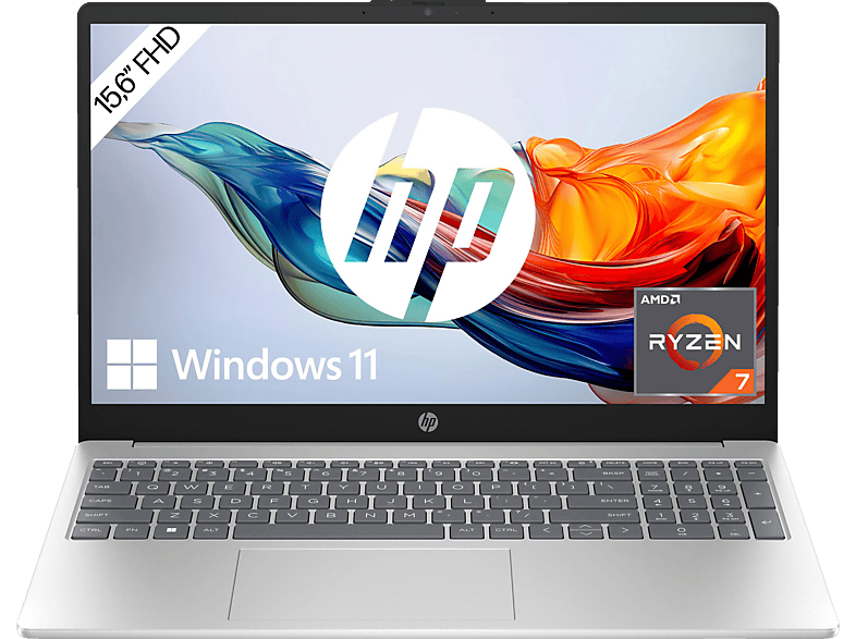 HP 15-fc0376ng - 15,6 Zoll - AMD Ryzen™ 7 7730U - 16 GB - 512 GB - AMD Radeon™ Onboard Graphics - Windows 11 Home