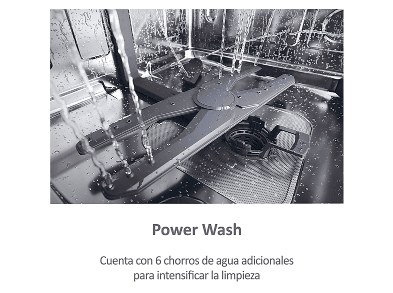 Lavavajillas integrable Haier XS4A4M3PB, 10 programas, 3ª bandeja, 44dB, WiFi, blanco – imagen 3