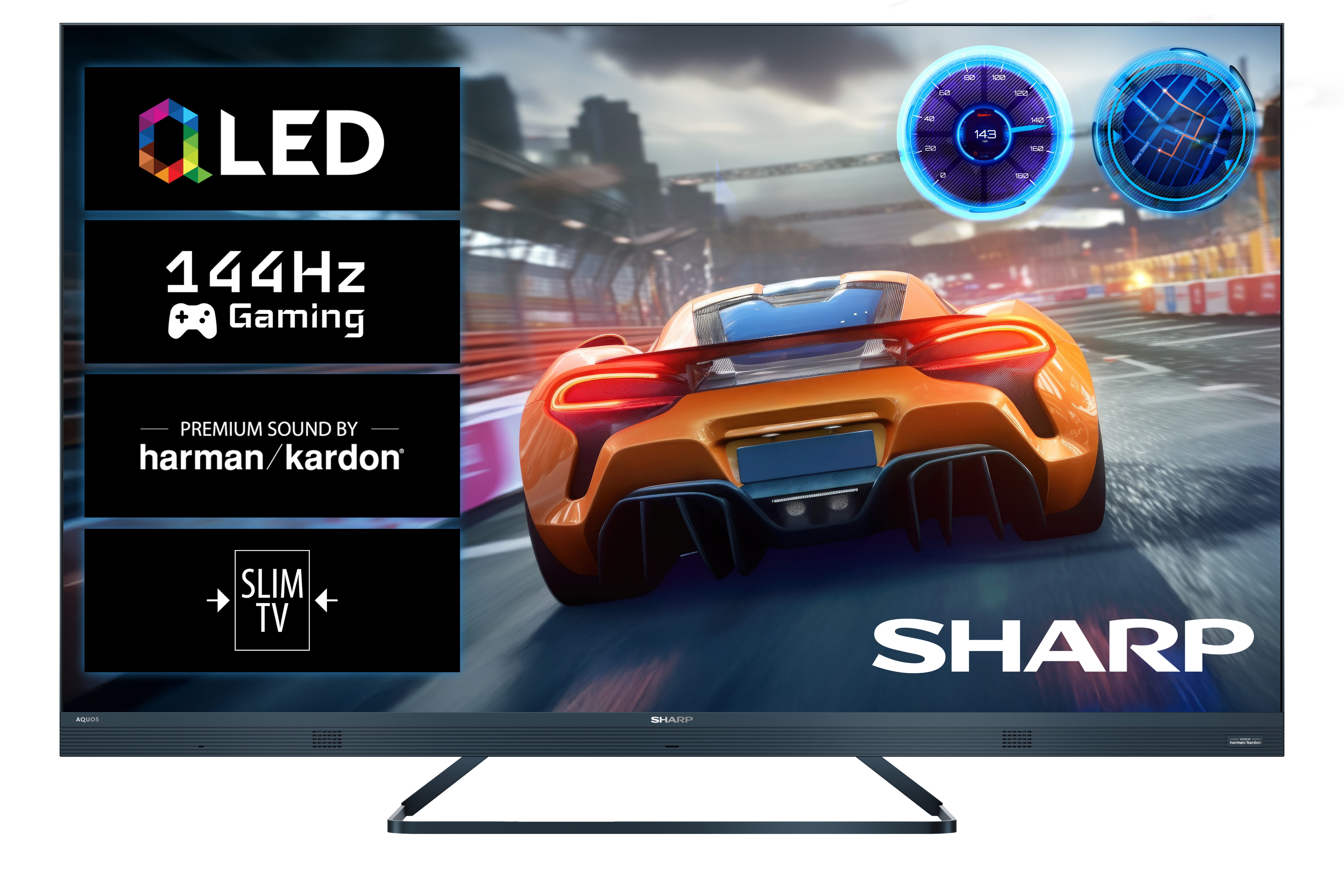 Telewizor QLED SHARP 55FQ8EG 55'' 4K 144Hz Google TV Quantum Dot