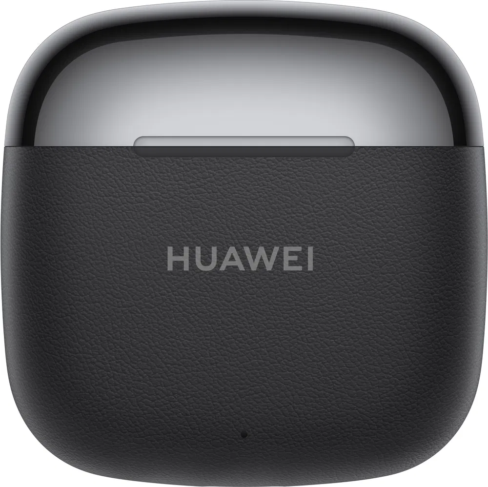 Fekete-szürke HUAWEI töltőtok. A HUAWEI szó van rá nyomtatva.
