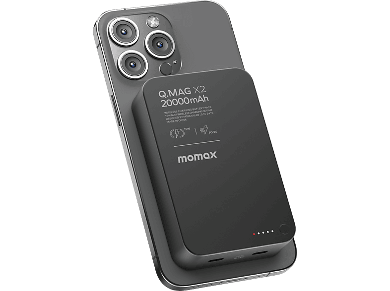 MOMAX IP133D Q.Mag X2 35W 20000mAh Wireless Taşınabilir Şarj