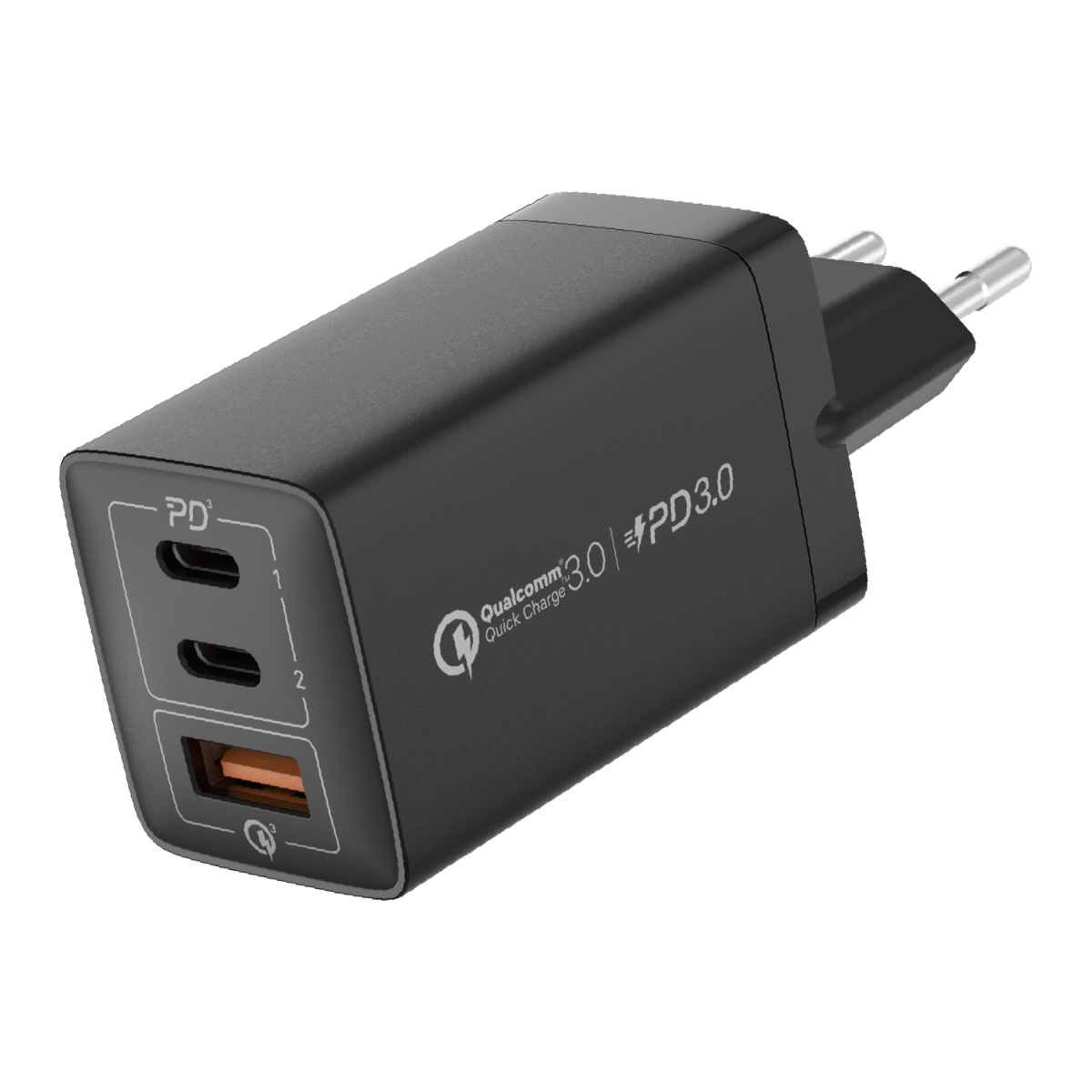 MOMAX UM30EUD Oneplug 67W 3 Port GaN Şarj Adaptörü Siyah Fiyat