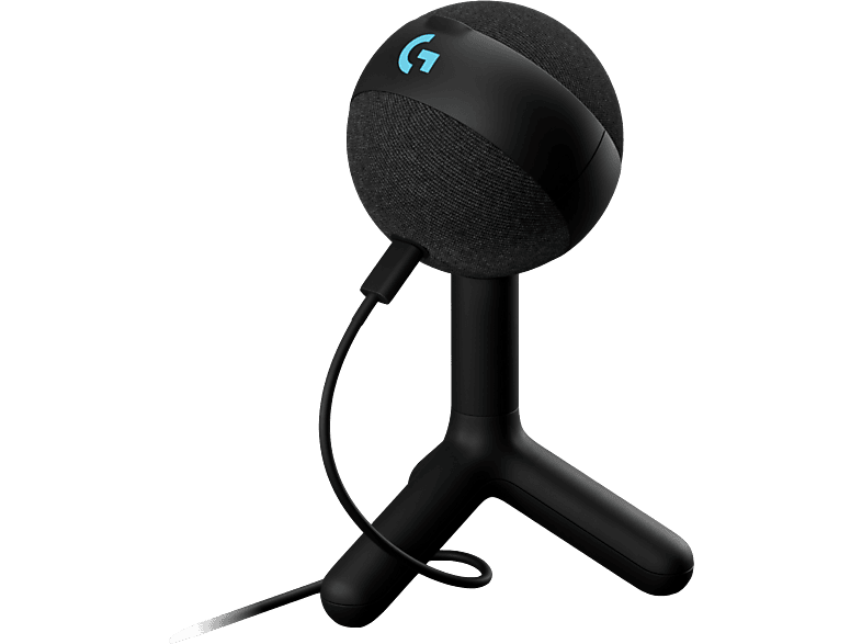 Logitech G Yeti Orb Lightsync, RGB Gaming USB-Mikrofon und Blue VO!CE, USB, Schwarz; USB-Gaming-Mikrofon