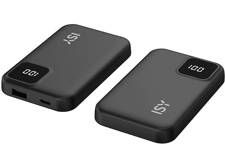 Powerbank ISY IPP-5001 1xUSB-C 1xUSB-A 5000mAh Czarny – zdjęcie 3