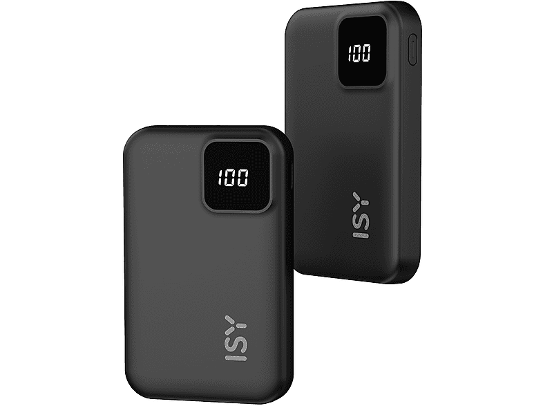 Powerbank ISY IPP-5001 1xUSB-C 1xUSB-A 5000mAh Czarny – zdjęcie 2